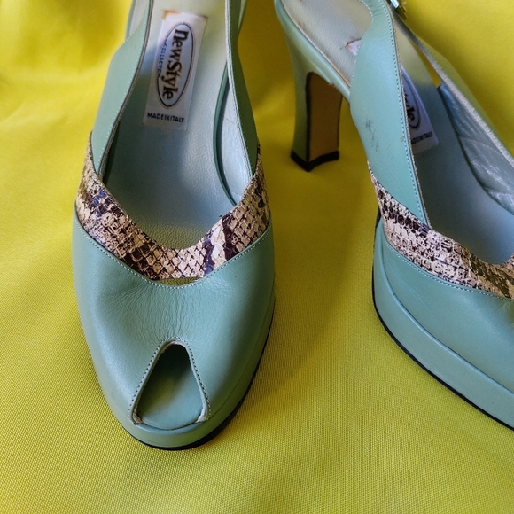 Vintage Woman Shoes by New Style Collection All Genuine Leather Made in Italy - Picture 7 of 12